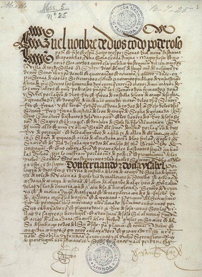 perjanjian tordesillas ditulis pada naskah bersejarah ini