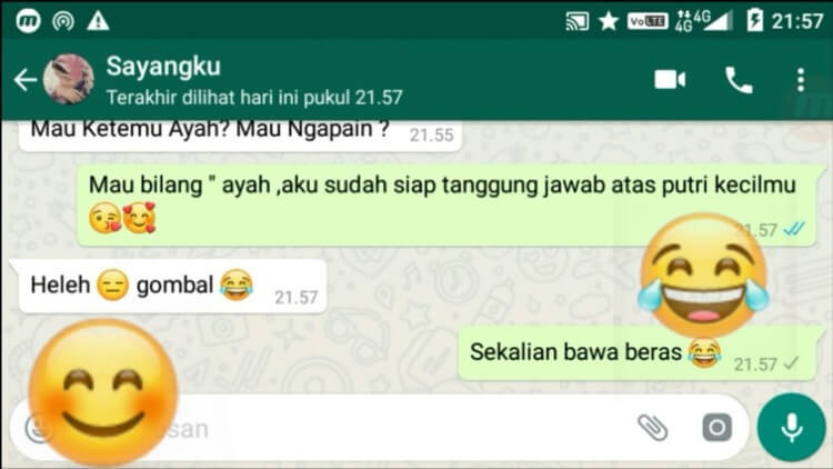 contoh chat pacar gombal